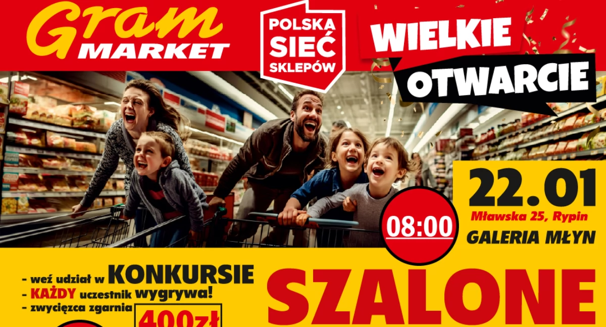 Finanse, Market otwiera sklep Rypinie! Przed wydarzenie pełne atrakcji! - zdjęcie, fotografia