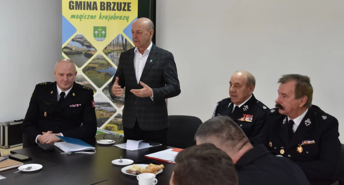Stowarzyszenia i organizacje, Doroczne zebranie strażaków - zdjęcie, fotografia