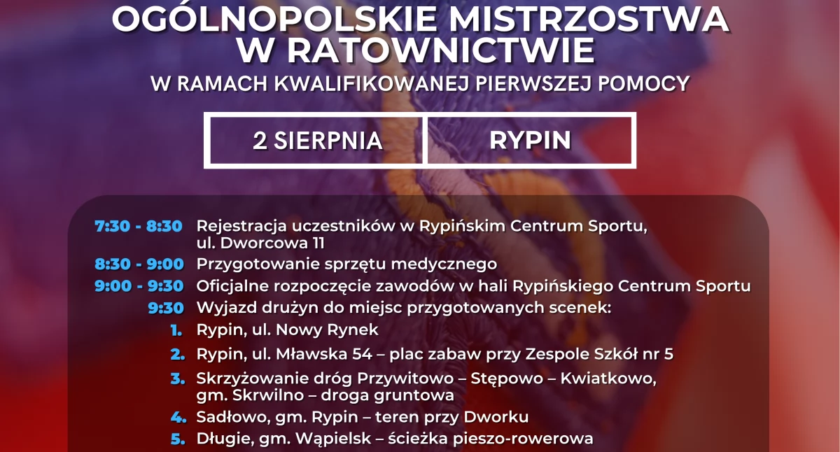 Wydarzenia lokalne, Ogólnopolskie Mistrzostwa Ratownictwie Rypin - zdjęcie, fotografia