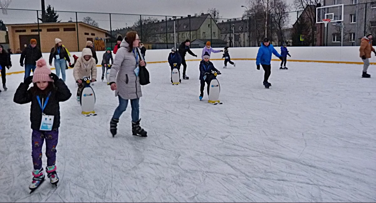 Rekreacja, ferie darmowe ślizganie - zdjęcie, fotografia