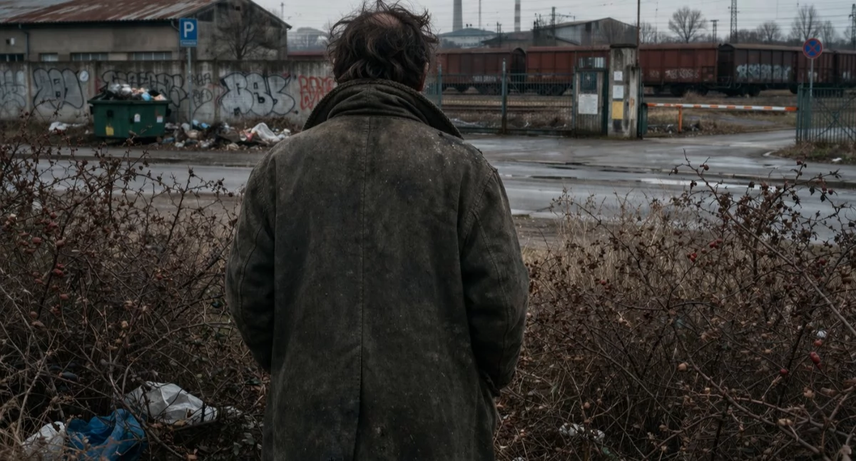 Interwencje, Zboczeniec krzakach - zdjęcie, fotografia