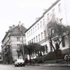 Ulica Mławska. Budynek Poczty (fot. ok. 1980)