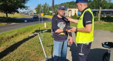 Jechał hulajnogą, mając 2 promile